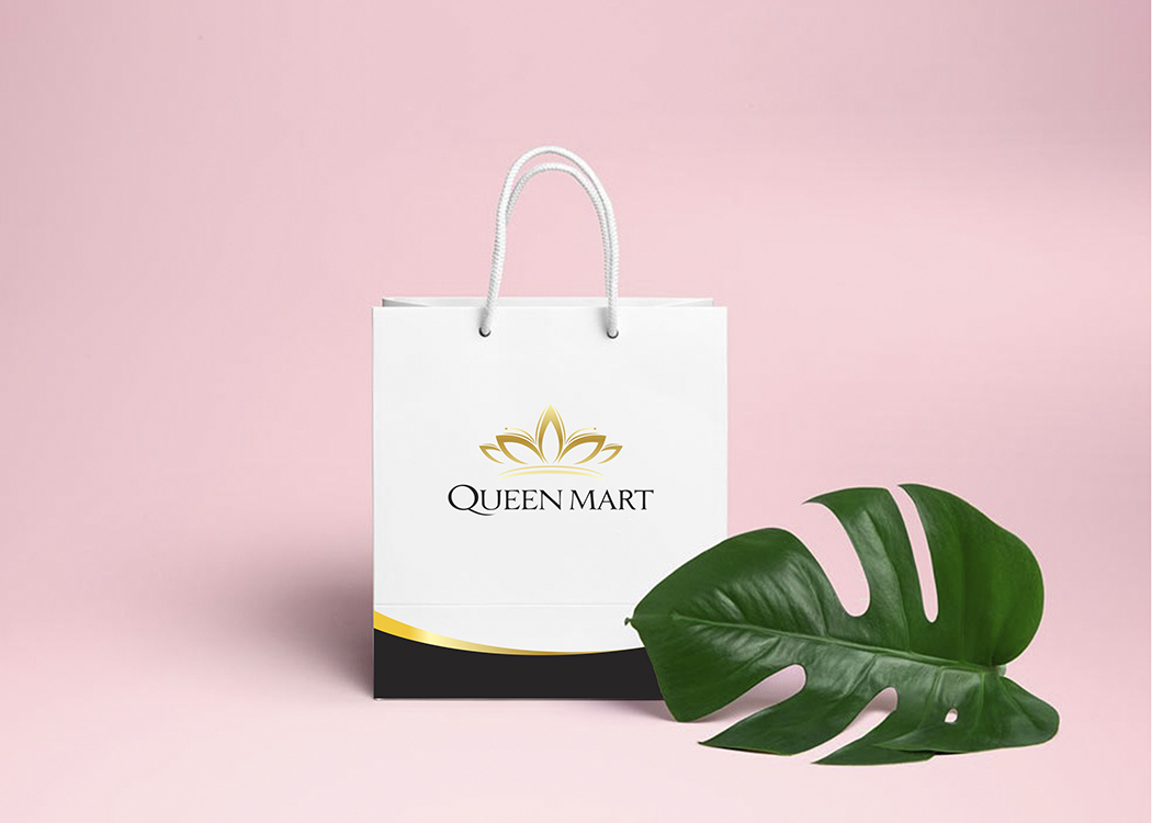 QUEEN MART - Thiết kế logo Mỹ phẩm cao cấp QUEEN MART